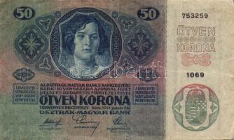 1914. 50K főtípus, felülbélyegzés nélkül T:III