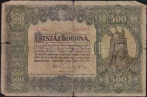 1920. 500K "Orell Füssli Zürich"  T:IV-