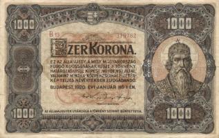 1920. 1000K "Orell Füssli Zürich"  T:III