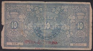 Jugoszlávia 1919. 10D 40K fölülnyomással T:IV
