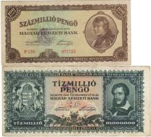 1945-46 2klf. inflációs bankjegy fantáziabélyegzővel ellátva T:II