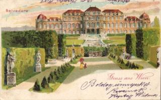 Vienna Belvedere litho