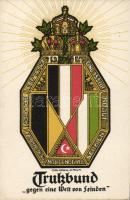 Trutzbund patriotic federation coat of arms, anti-semitic propaganda