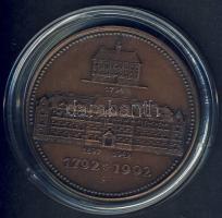 1992. 200 éves a Csurgói Gimnázium Br emlékérem (d:42mm) T:1