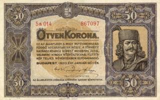 1920 50K  nyomdajelzéssel T:I
