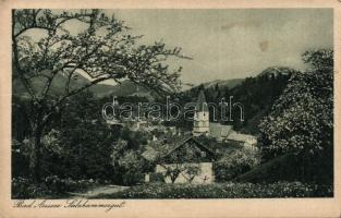 Ausztria Salzkammergut 13 db főleg futott színes lap a 20-as évekből