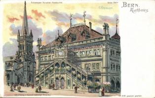 Bern 10 db képeslap a 10-es 30-as évekből, közte lithok