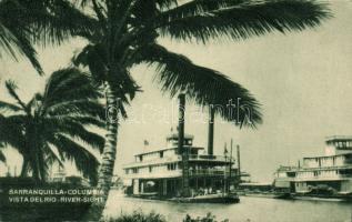 USA, kolumbiai, olasz, török stb. hajókat ábrázoló 6 db képeslap a 10-es 30-as évekből