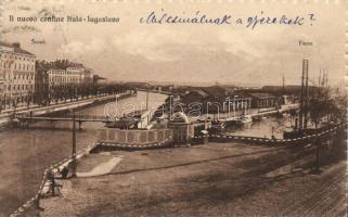 3 db Fiume képeslap a 20-as évekből