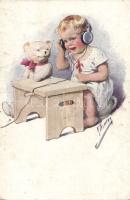 7 db grafikai üdvözlőlap közte több Turul bérmentesítéssel