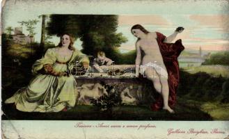 10 db főleg I. világháború előtti festmény reprodukció és üdvözlő