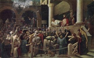 10 db főleg I. világháború előtti festmény reprodukció és üdvözlő