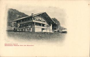 Svájc Adelboden 7 db képeslap a 10-es évekből + 2 összehajtható képes szállodai reklám