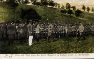 Military WWI at the Western front the visit of the crown prince
