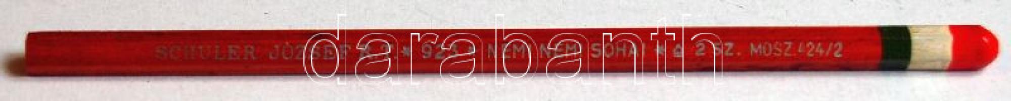 "Schuler József Rt." irredenta grafitceruza