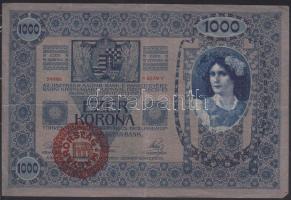 1902.1000K "Magyarország" piros körbélyegzővel T:III-