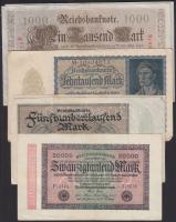 Német Birodalom / Weimari Köztársaság 27db klf bankjegy T:vegyes