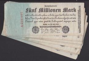 Német Birodalom / Weimari Köztársaság 1923. 5.000.000.000M (14x) T:III