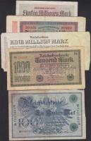 Német Birodalom / Császárság 63db számos klf bankjegy T:vegyes