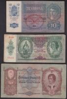 53db-os magyar bankjegy tétel pengőkkel és koronákkal T:vegyes