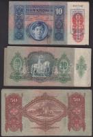 53db-os magyar bankjegy tétel pengőkkel és koronákkal T:vegyes