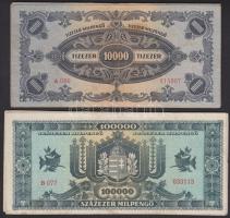 53db-os magyar bankjegy tétel pengőkkel és koronákkal T:vegyes