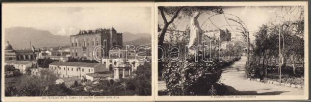 1920. Képek egy palermoi leánynevelő intézetből, 24 db-os leporello füzet / Istituto del Sacre Cuore Palermo, Leporello-Heft mit 24 Karten