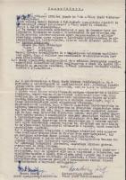 1903 Tulajdonjog bejegyzési és zálogjog törlési kérvény 2K+1K illetékbélyeggel, hátoldalán 1955 Pécsi Tüzép leltár