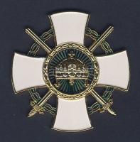 Magyar Szent Korona Rend tisztikeresztje hadidíszítménnyel és kardokkal / gyűjtői replika T:1