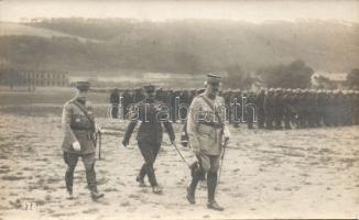 Praha Bastille Day 1920; French Generals Janin, and Pellé with Czech Generals Machar and Sirovy