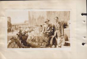 1931 Fejős Pál filmszínész, rendező fotója és dedikálása a  világot megkerülő Sulkowszky-Bartha moto...