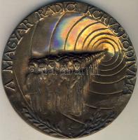 DN. Kiss Sándor: A Magyar Rádió Br plakett (d:102mm) T:2