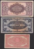 Kis pengő bankjegy tétel 1930. 100P (2x) + 1944. 100P + 1945. 100P (6x) + 500P (9x) + 1000P (2x) + 1...