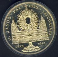 1991. "Napjaink magyar történelme - II. János Pál Pápa látogatása-Budapest" nagyalakú, pie...