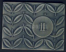 1970. Kiss Nagy András 67. Országos Mezőgazdasági és Élelmiszeripari Kiállítás fém emlékplakett T:2