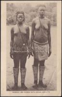 Nigeria, Ibo Women with brass anklets; nude ethnic (EB)