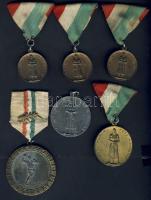 1941-51. Magyar Kézilabdázó-Egyesületek Szövetsége" + "Magyar Népköztársaság-NDK" 5db díjérem kézilabda sportágban T:2,3