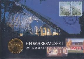 Norvégia 1999. 150 éves Hamar városa érmés FDC borítékon T:BU