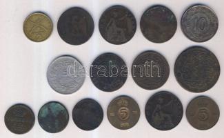Kis vegyes világpénz tétel: szovjetunió, Nagy-Britannia, Svédország, Olaszország, Franciaország, Görögország... pénzei T:vegyes összesen