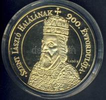 1995. "Szt.László-Nagyvárad" aranyozott réz emlékérem. Szign:Lebó F. T:PP csak 3000db!