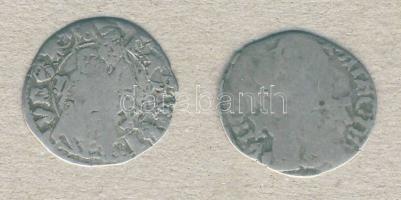 I.Mátyás 1458-1490. Denár Ag (2x) T:3/4,3-