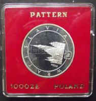 Lengyelország 1987. 1000Zl Ag próba! "Wratislavia" T:PP eredeti tokban!
