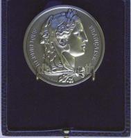 DN. Francia Szenátus Ag emlékérem eredeti adományozói dísztokban Szign: Gayrard (92.3g) T:1