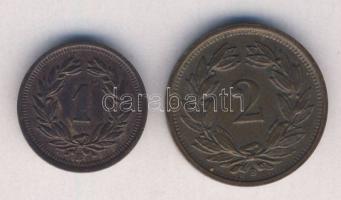 Svájc 1911B 1R Br + 1941. 2R Br T:2 kis ph.,2