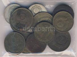 Oroszország/Szovjetunió kis vegyes bankjegy és fémpénz tétel T:vegyes