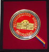 Románia DN. Nagyváradi Polgármesteri Hivatal emlékplakett eredeti dísztokban T:1