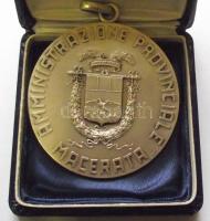 DN. Milánó-Róma tartományi közigazgatás emlékérem eredeti dísztokban. Szign: Lorioli (43.3g) T:1-