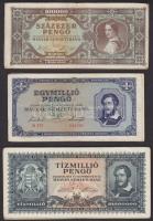 1945-46. 100.000P (6x) + 1.000.000P (8x) + 10.000.000P (14x) + 100.000.000P + 1000.000.000P (2x) + 100.000MP + 1.000.000MP + 10.000.000MP + 100.000.000MP + 1000.000.000MP T:II,III,IV