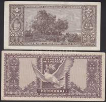 1945-46. 100.000P (6x) + 1.000.000P (8x) + 10.000.000P (14x) + 100.000.000P + 1000.000.000P (2x) + 1...