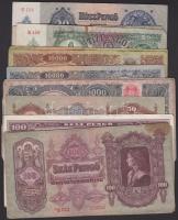 Kis bankjegy tétel, korona, pengő, forint, összesen 34db T:vegyes